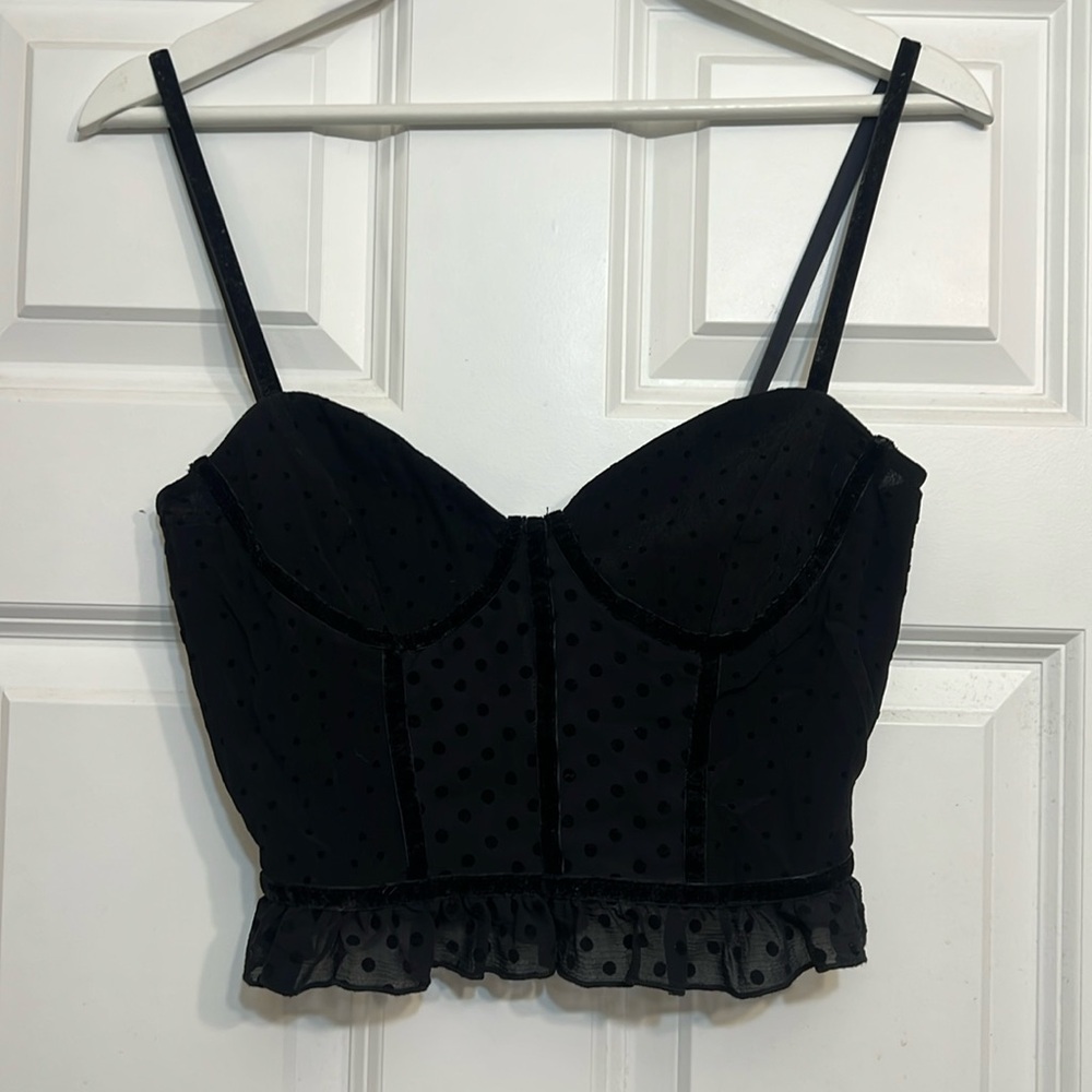 Bustier mesh top